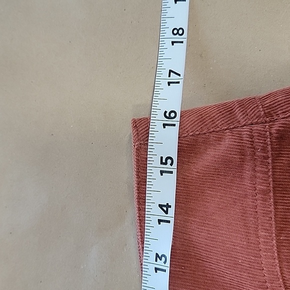 Forever 21 Size 30 Burnt Orange Corduroy Front Zipper Closure A Line Mini Skirt - Picture 5 of 9